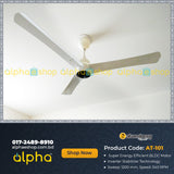 Atomberg Renesa+ 56" 32W BLDC motor Energy Saving Anti-Dust Speed Indicator Light  Ceiling Fan with Remote Control (Pearl White) AT-101Atomberg Renesa+ 48" 32W BLDC motor Energy Saving Anti-Dust Speed Indicator Light  Ceiling Fan with Remote Control (Pearl White) AT-101
