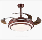 Luxury 42 ” Modern Simple Invisible Blade Chandelier Remote Ceiling Fan ( Brown) CF-638