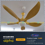Yamada Alpha 52" Anti-bronze underlight Remote Ceiling fan Y-505