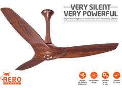 Orient Aeroquite 48" Silent Powerful Ceiling Fan (Wooden Finish) O-193