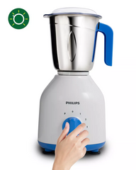 PHILIPS Mixer Grinder with 3 Jars, 600 Watt - HL7555/00 (Celestial Blue/ Bright white) PH-1016-MG