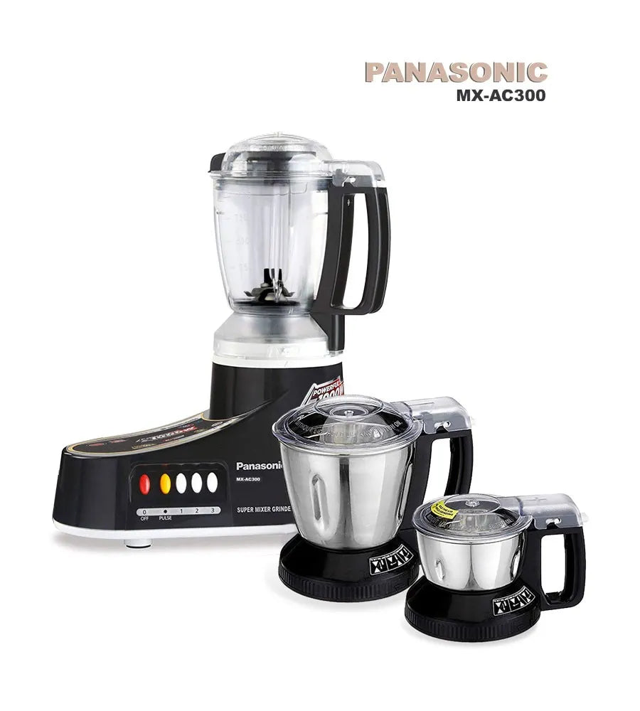 Panasonic MX AC300 3 In 1 Mixer Grinder 1000W Black PA 1007