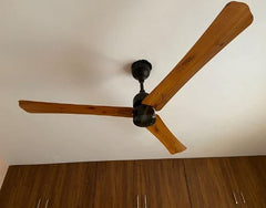 Atomberg Renesa Smart + 48" BLDC Motor With Remote Energy Saving IOT Enable Ceiling Fan (Golden Oakwood) AT-119